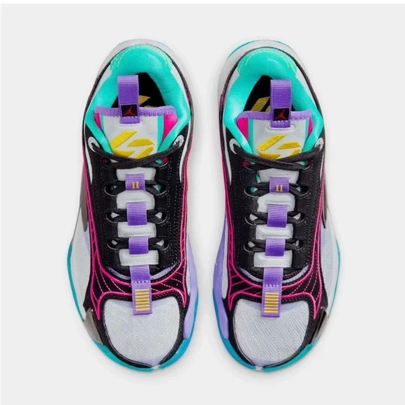 Nike Luka 2 Grade School Basketball Shoes Wolf Grey/Speed Yellow kid Jordans 4.5 - Picture 13 of 13